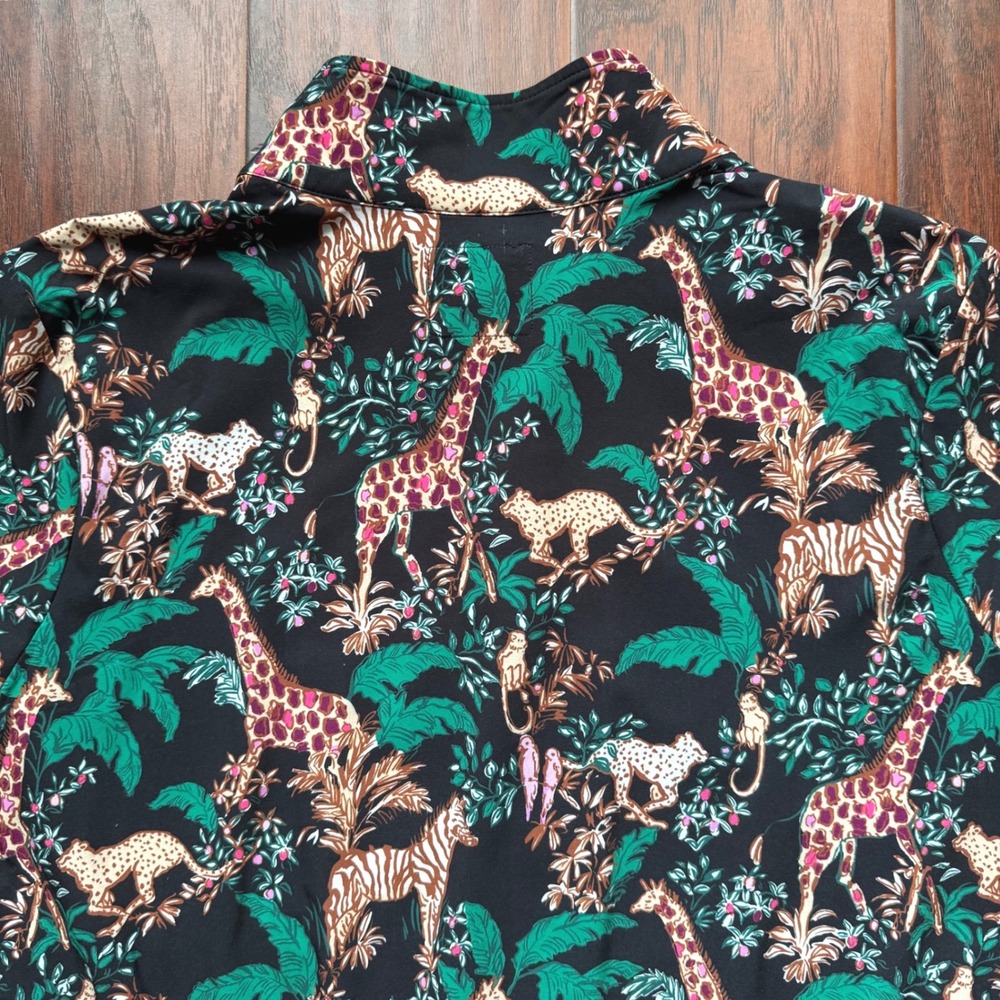 NWOT Lilly Pulitzer Luxletic Aegean Performance Jacket XL SPF 50 Full Zip Safari - Picture 13 of 15